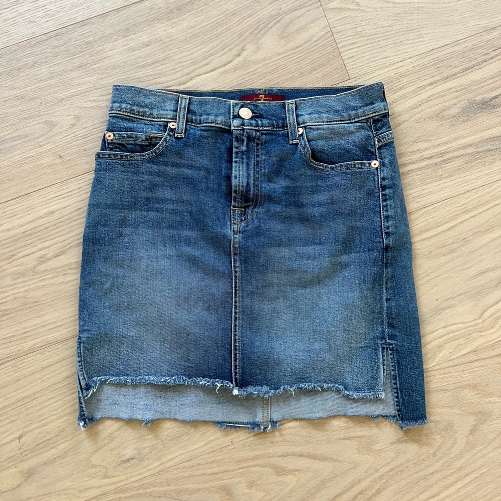 7 for all Mankind denim mini skirt - Size 25